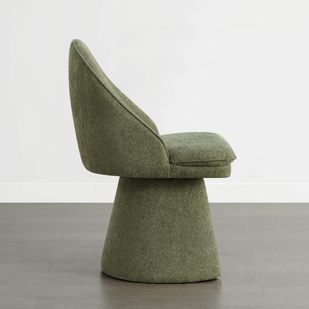 Leda Upholstered Swivel Dining Chair