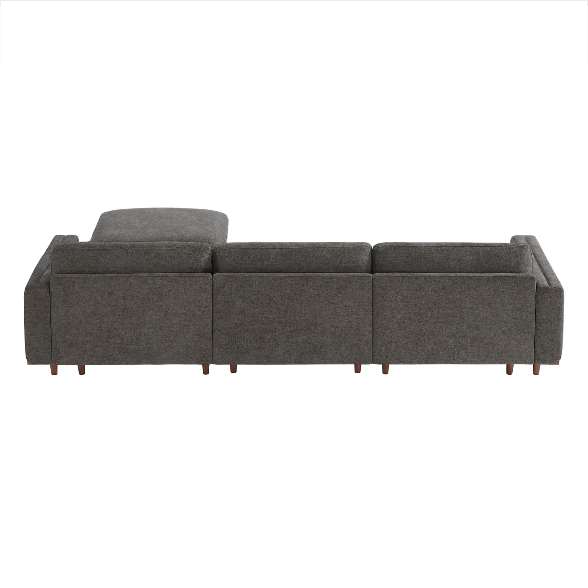 Liam 4-Piece Overstuffed Feather Wood Base Sectional Sofa
