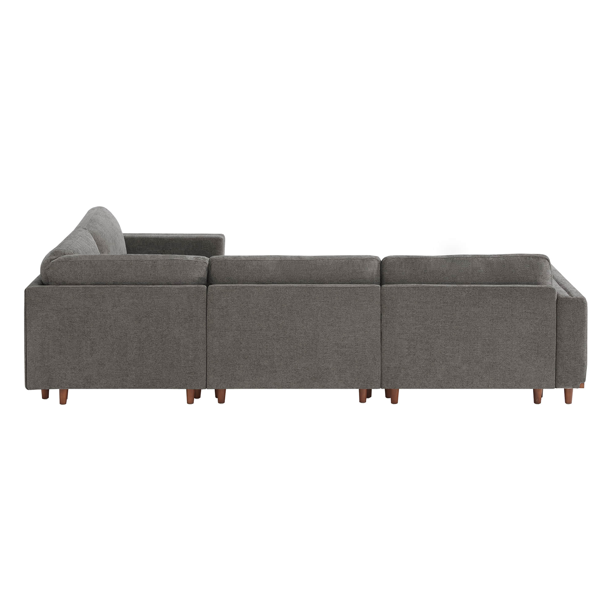 Liam 4-Piece Overstuffed Feather Wood Base Sectional Sofa