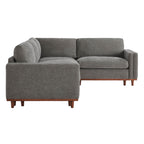 Liam 4-Piece Overstuffed Feather Wood Base Sectional Sofa