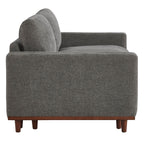 Liam 2-Piece Overstuffed Feather Wood Base Sectional Sofa