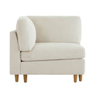 Liam 5-Piece Overstuffed Feather Wood Base Sectional Sofa