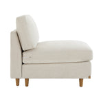 Liam 3-Piece Overstuffed Feather Wood Base Sectional Sofa