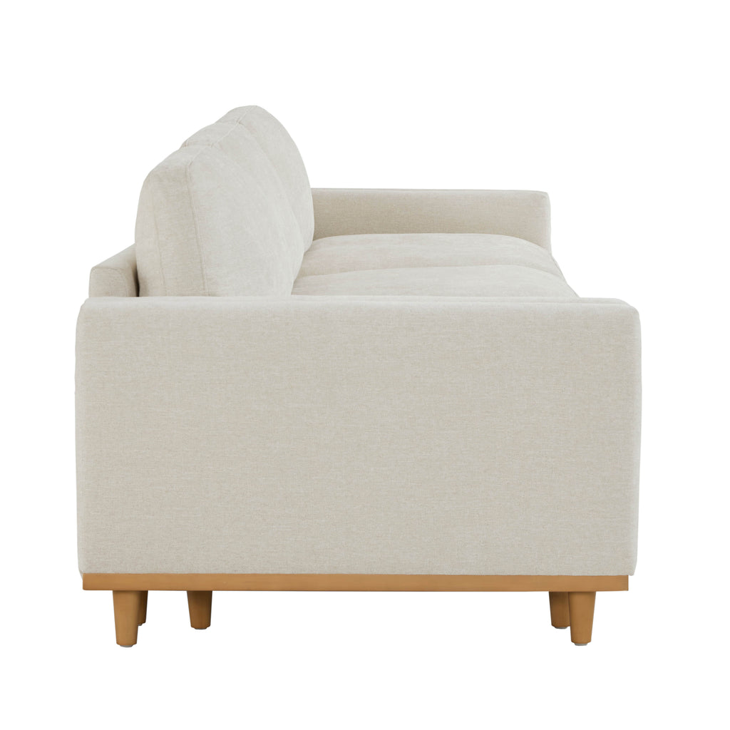 Liam 3-Piece Overstuffed Feather Wood Base Sectional Sofa