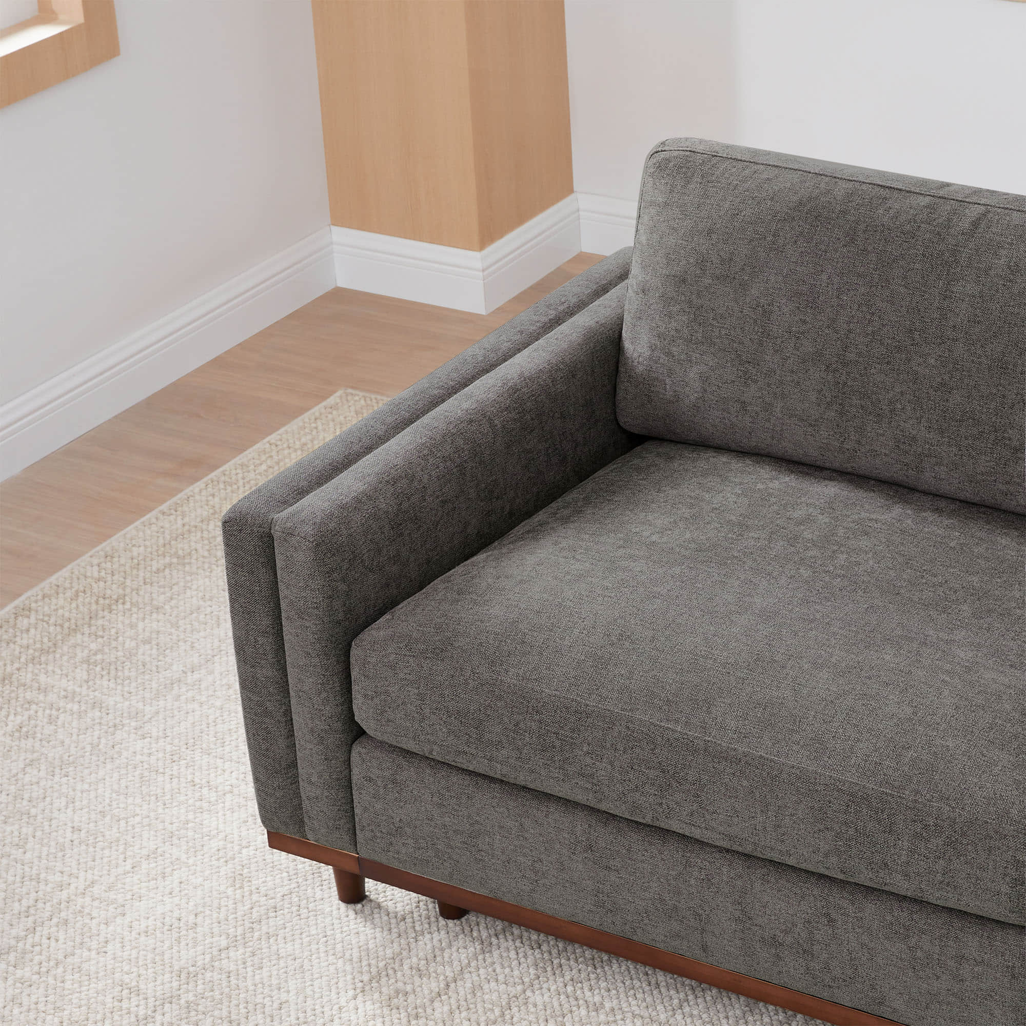 Liam 4-Piece Overstuffed Feather Wood Base Sectional Sofa