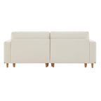 Liam 2-Piece Overstuffed Feather Wood Base Sectional Sofa