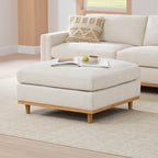 Liam 6-Piece Overstuffed Feather Wood Base Sectional Sofa