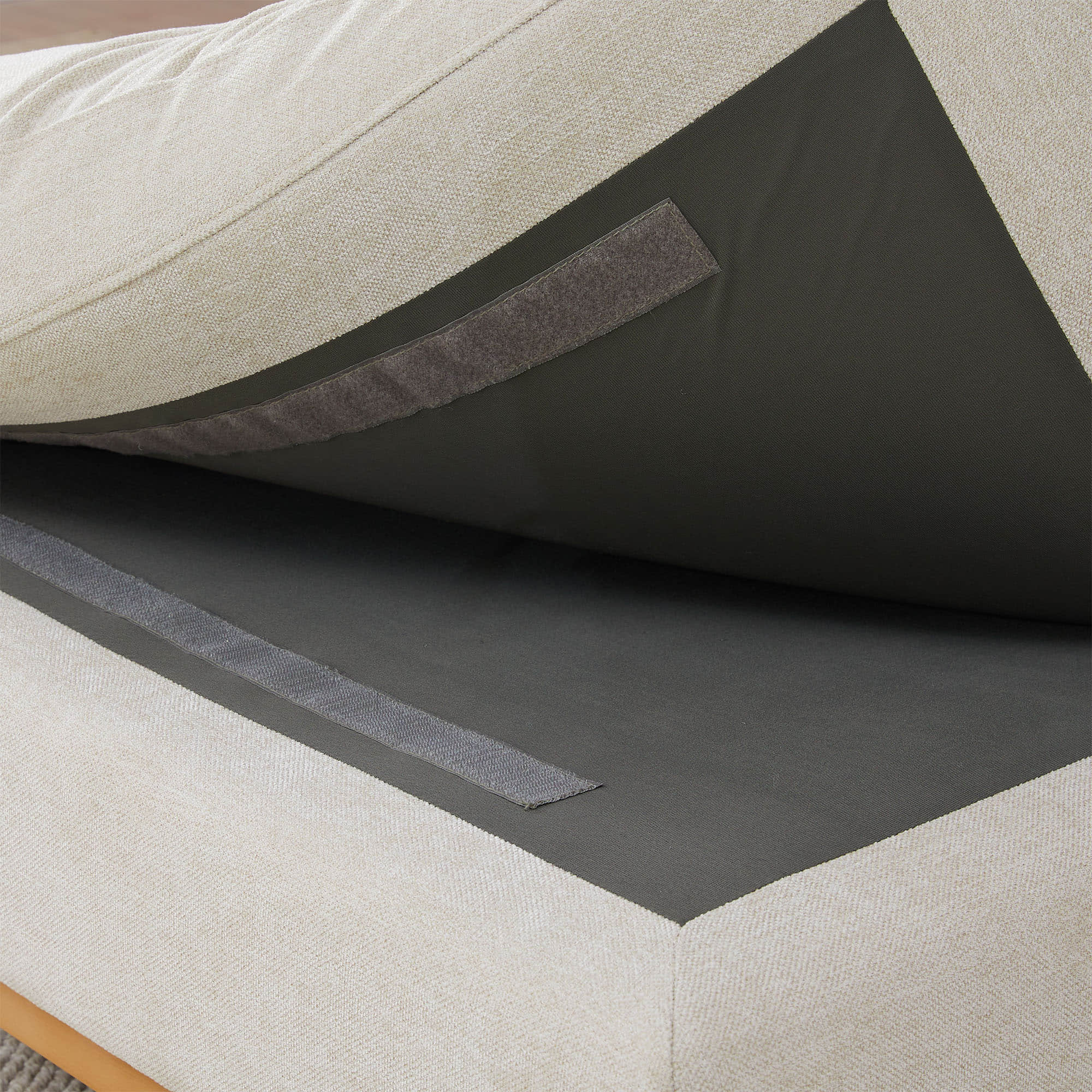 Liam Overstuffed Feather Modular Armless Seat