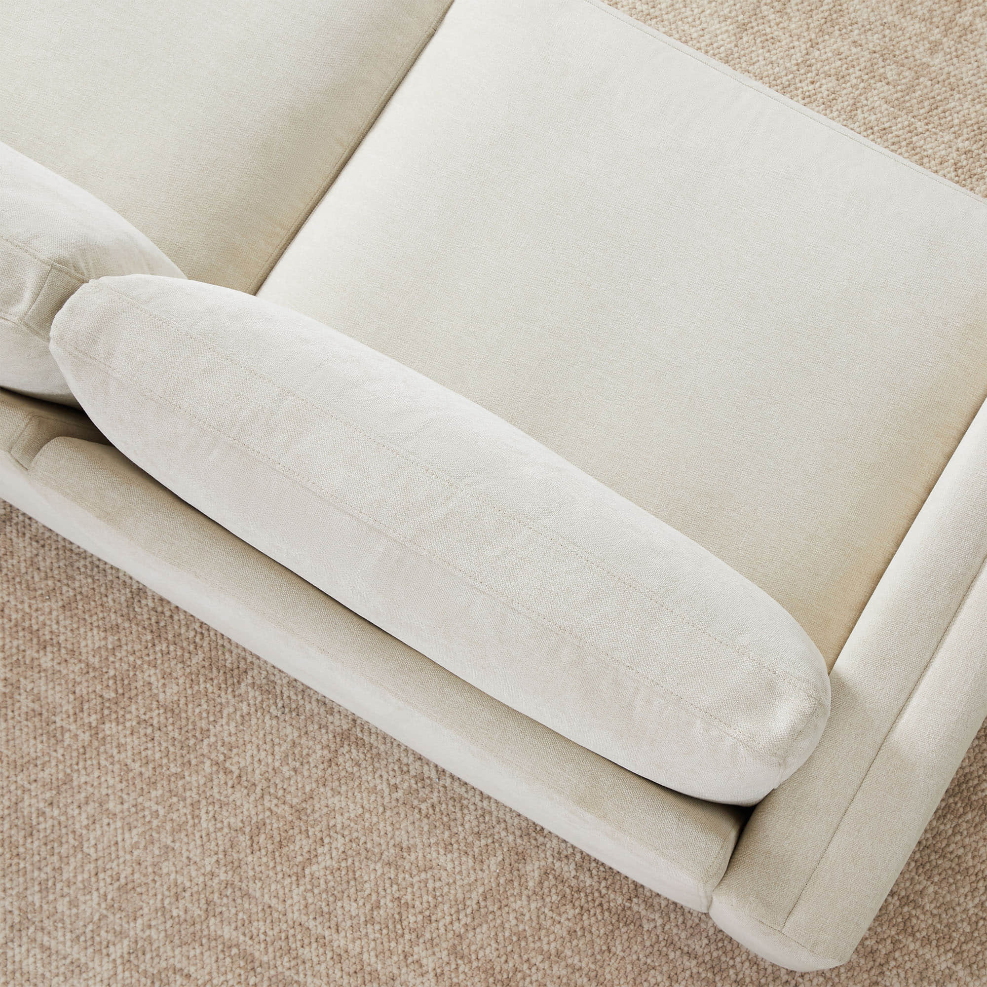 Liam 6-Piece Overstuffed Feather Wood Base Sectional Sofa