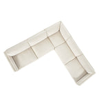 Liam 5-Piece Overstuffed Feather Wood Base Sectional Sofa