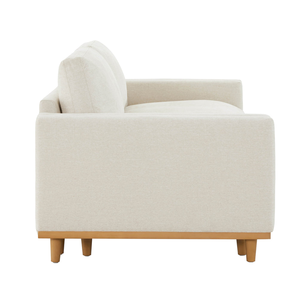 Liam 2-Piece Overstuffed Feather Wood Base Sectional Sofa