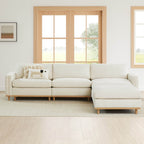 Liam 5-Piece Overstuffed Feather Wood Base Sectional Sofa