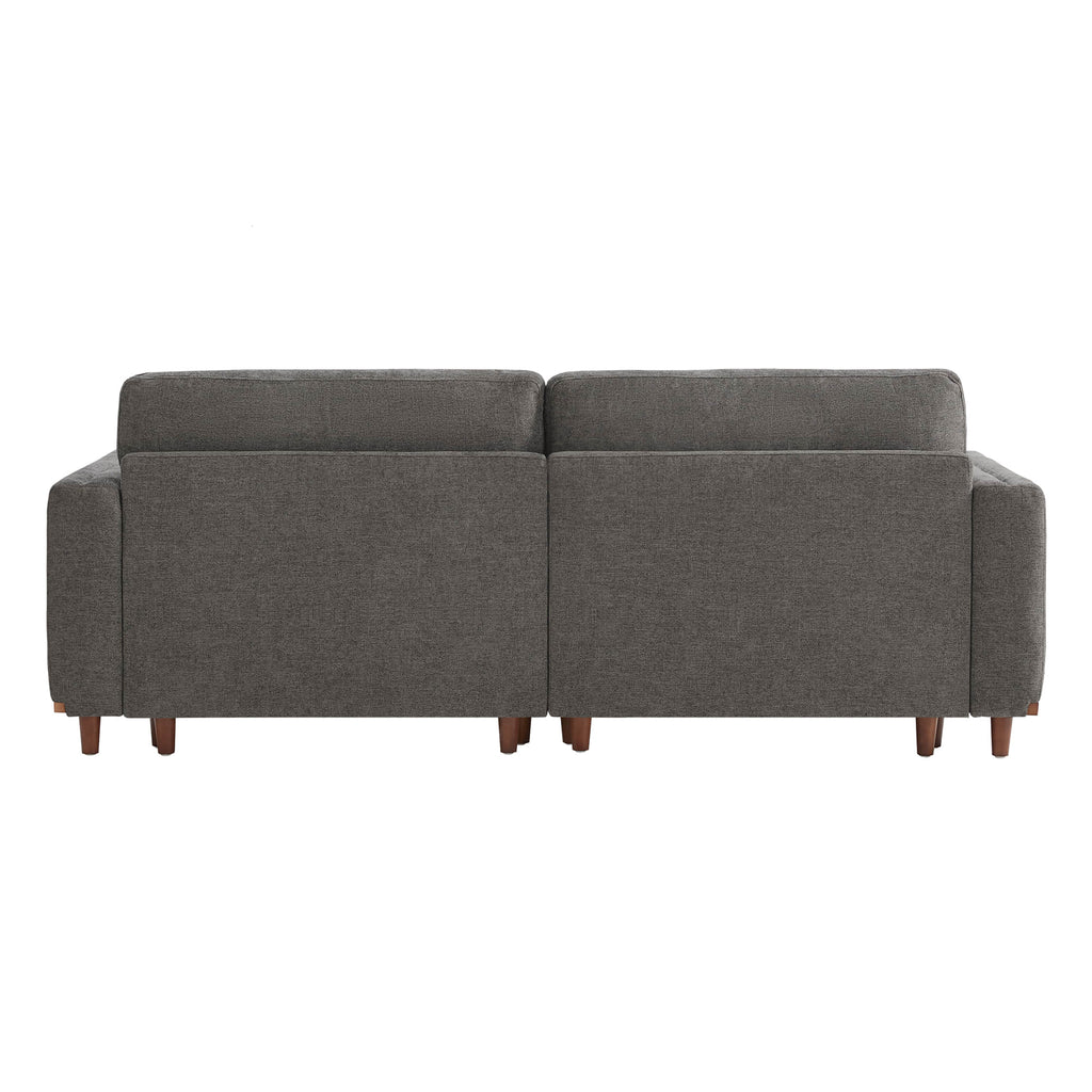 Liam 2-Piece Overstuffed Feather Wood Base Sectional Sofa