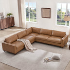 Liam 5-Piece Overstuffed Feather Wood Base Sectional Sofa