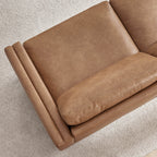 Liam 2-Piece Overstuffed Feather Wood Base Sectional Sofa