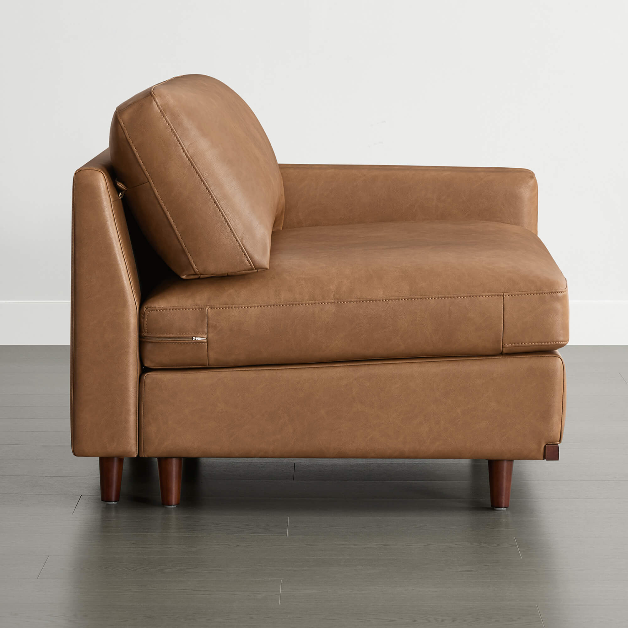 Liam Overstuffed Feather Modular Armless Seat