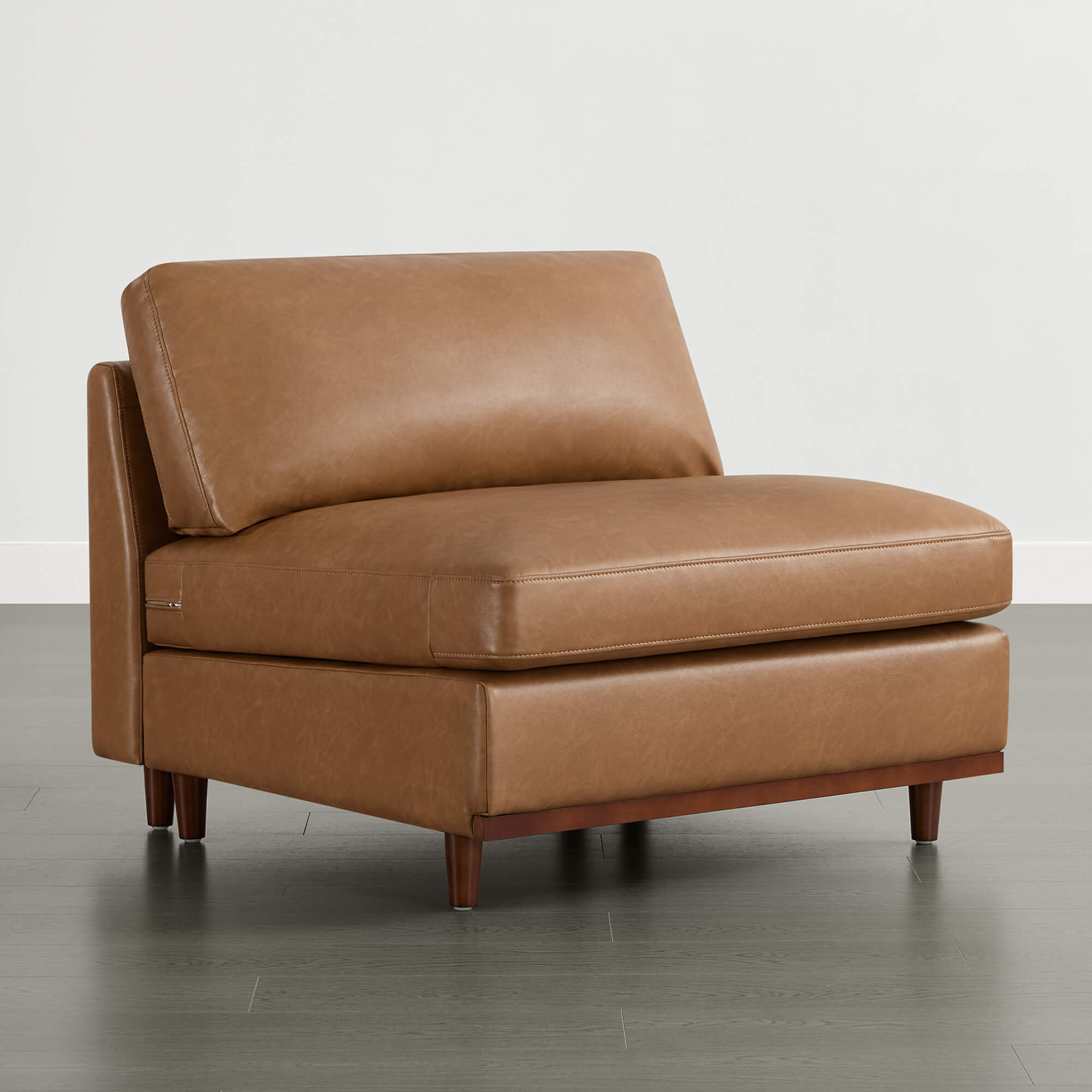 Liam Overstuffed Feather Modular Armless Seat