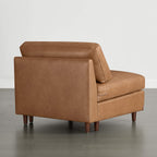 Liam Overstuffed Feather Modular Armless Seat