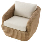 Liana Wicker Outdoor Swivel Accent Chair