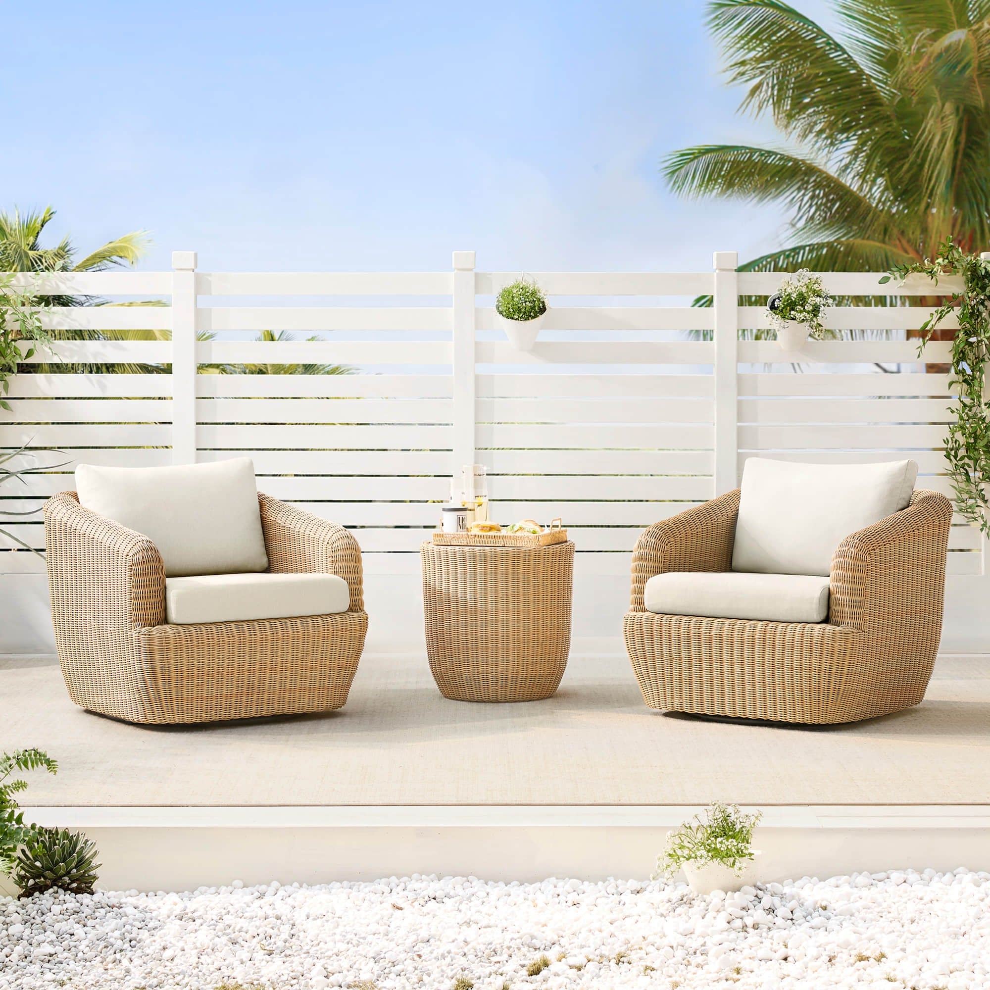 Liana Wicker Outdoor Bistro Set