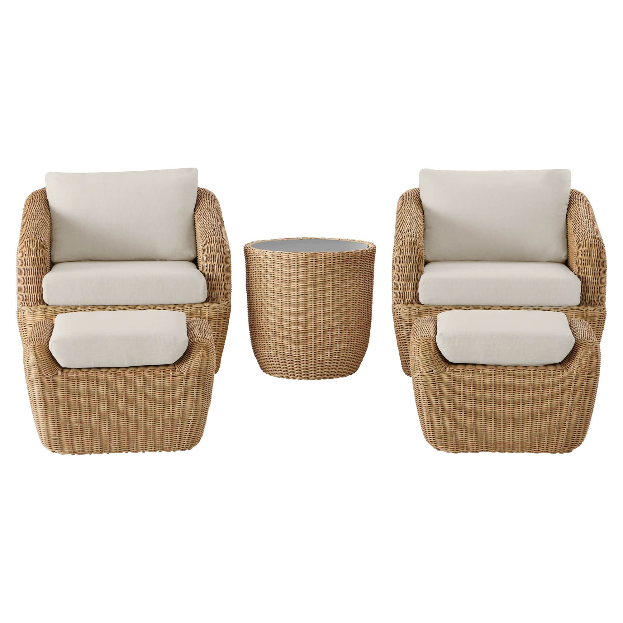 Liana Wicker Outdoor 5-Piece Patio Set