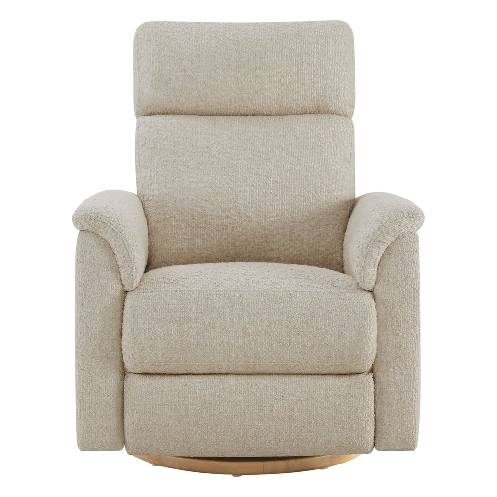 Lulla Power Swivel Nursery Glider Recliner with Power Headrest and Nightlight