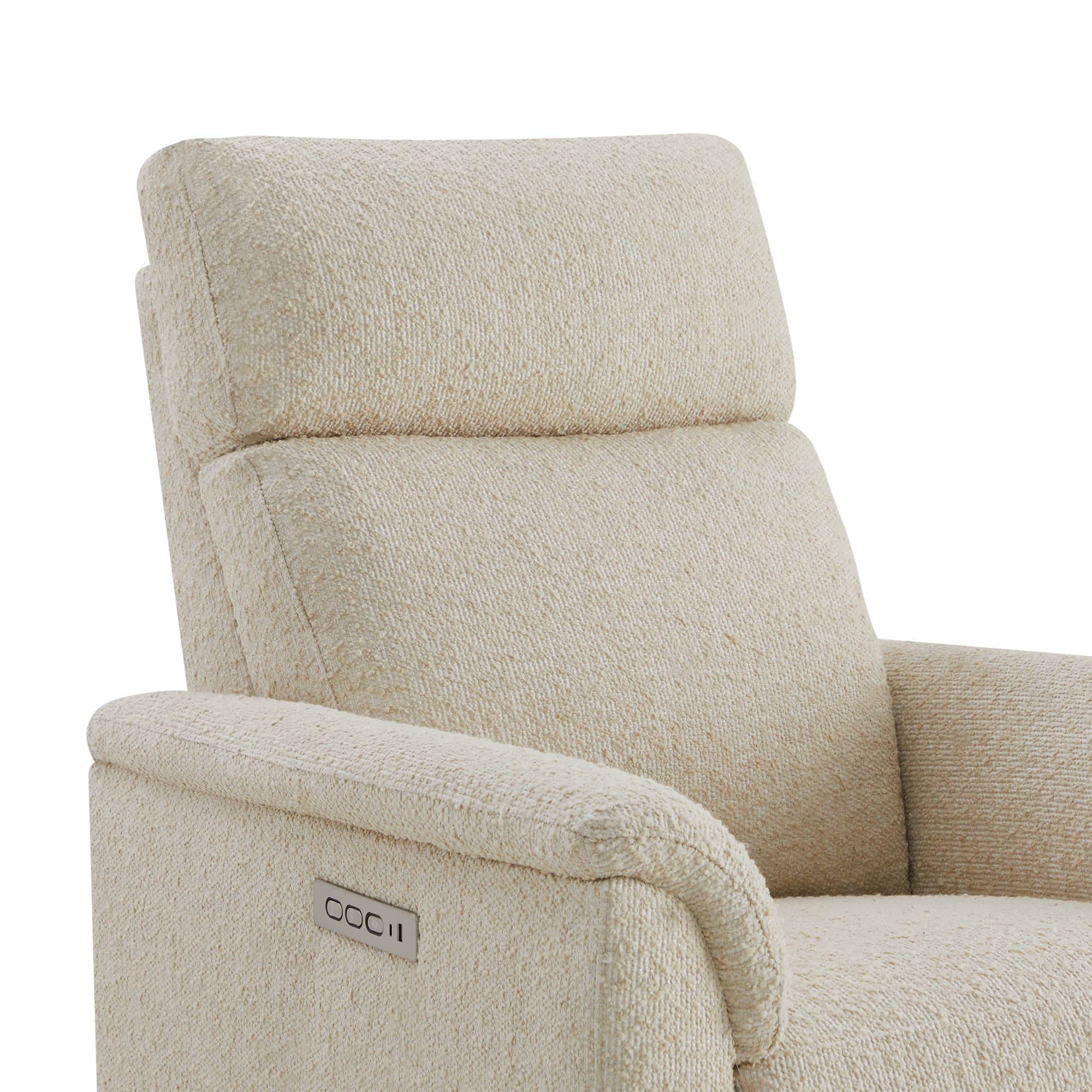 Lulla Power Swivel Nursery Glider Recliner with Power Headrest and Nightlight