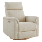 Lulla Power Swivel Nursery Glider Recliner with Power Headrest and Nightlight