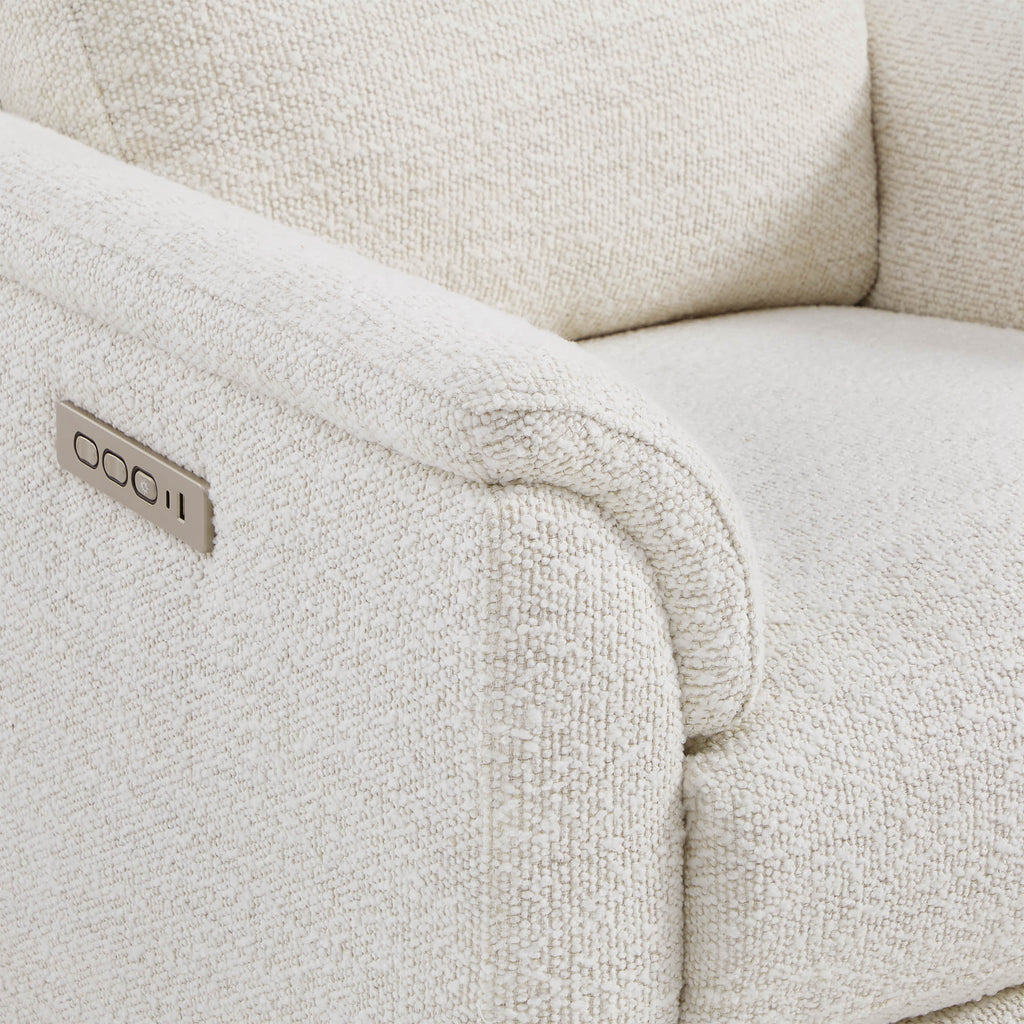 Lulla Power Swivel Nursery Glider Recliner with Power Headrest and Nightlight