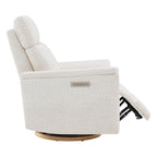Lulla Power Swivel Nursery Glider Recliner with Power Headrest and Nightlight