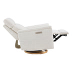 Lulla Power Swivel Nursery Glider Recliner with Power Headrest and Nightlight