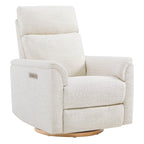 Lulla Power Swivel Nursery Glider Recliner with Power Headrest and Nightlight