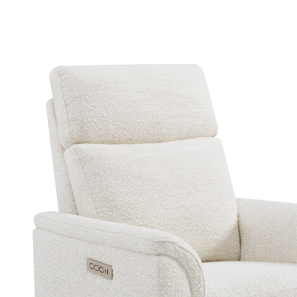 Lulla Power Swivel Nursery Glider Recliner with Power Headrest and Nightlight