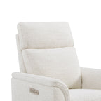 Lulla Power Swivel Nursery Glider Recliner with Power Headrest and Nightlight