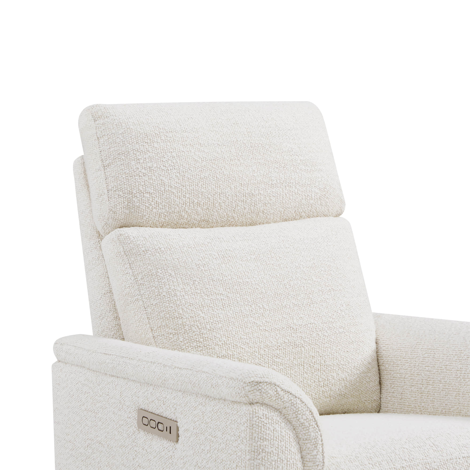 Lulla Power Swivel Nursery Glider Recliner with Power Headrest and Nightlight