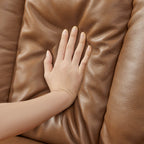 Maxwell Genuine Leather Swivel Glider Recliner with Power Lumbar&Headrest