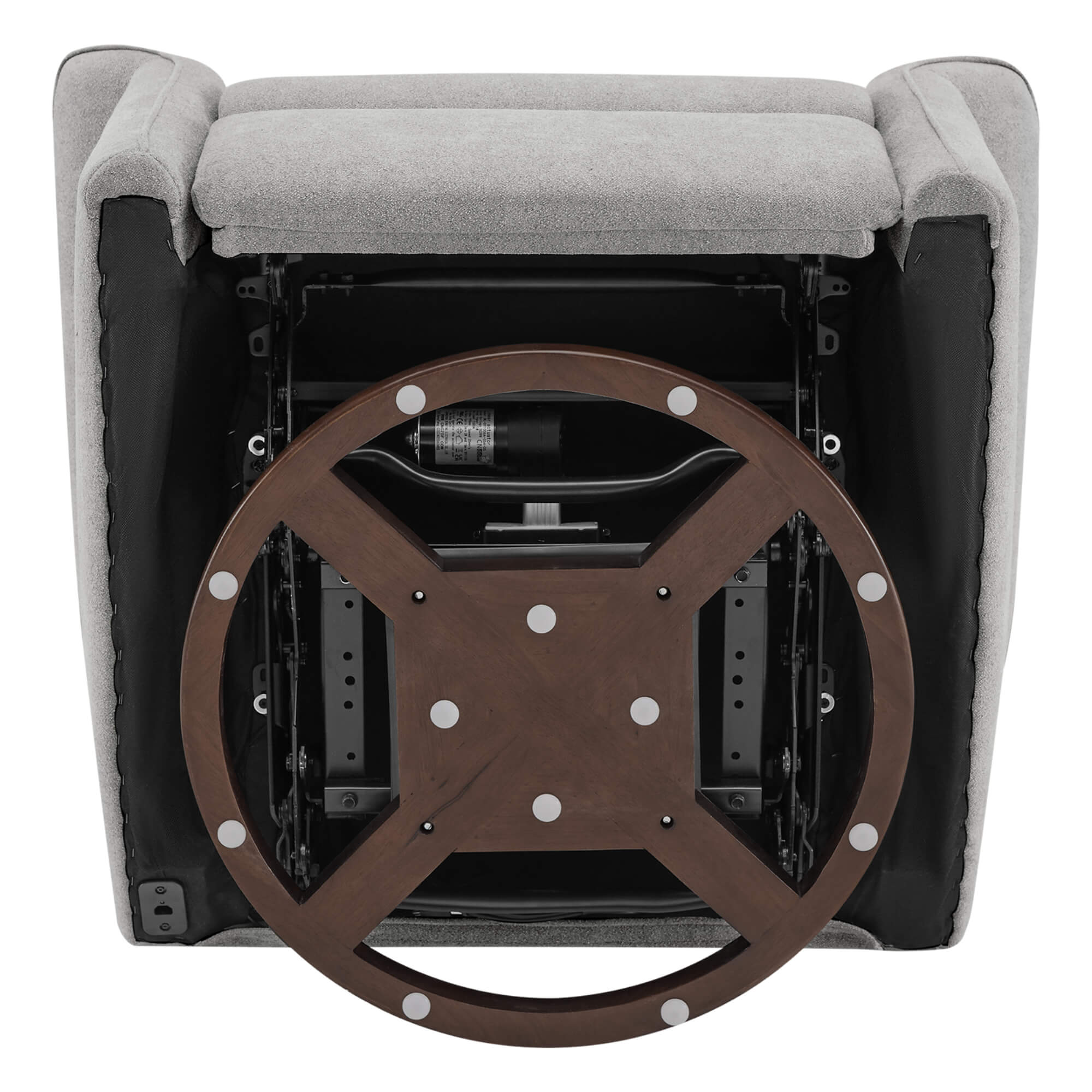 Mila Power Swivel Nursery Glider Recliner