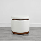 Nest Oval storage ottoman Storage Mid Century Ottoman