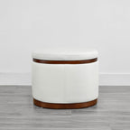 Nest Oval storage ottoman Storage Mid Century Ottoman