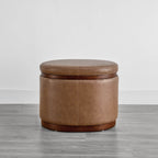 Nest Oval storage ottoman Storage Mid Century Ottoman