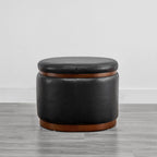 Nest Oval storage ottoman Storage Mid Century Ottoman