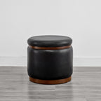 Nest Oval storage ottoman Storage Mid Century Ottoman