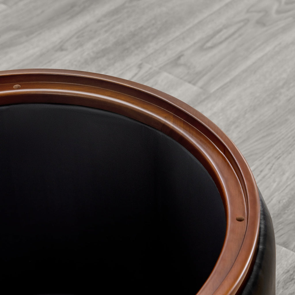 Nest Oval storage ottoman Storage Mid Century Ottoman