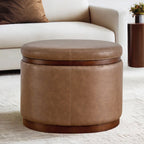 Nest Oval storage ottoman Storage Mid Century Ottoman