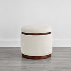 Nest Oval storage ottoman Storage Mid Century Ottoman