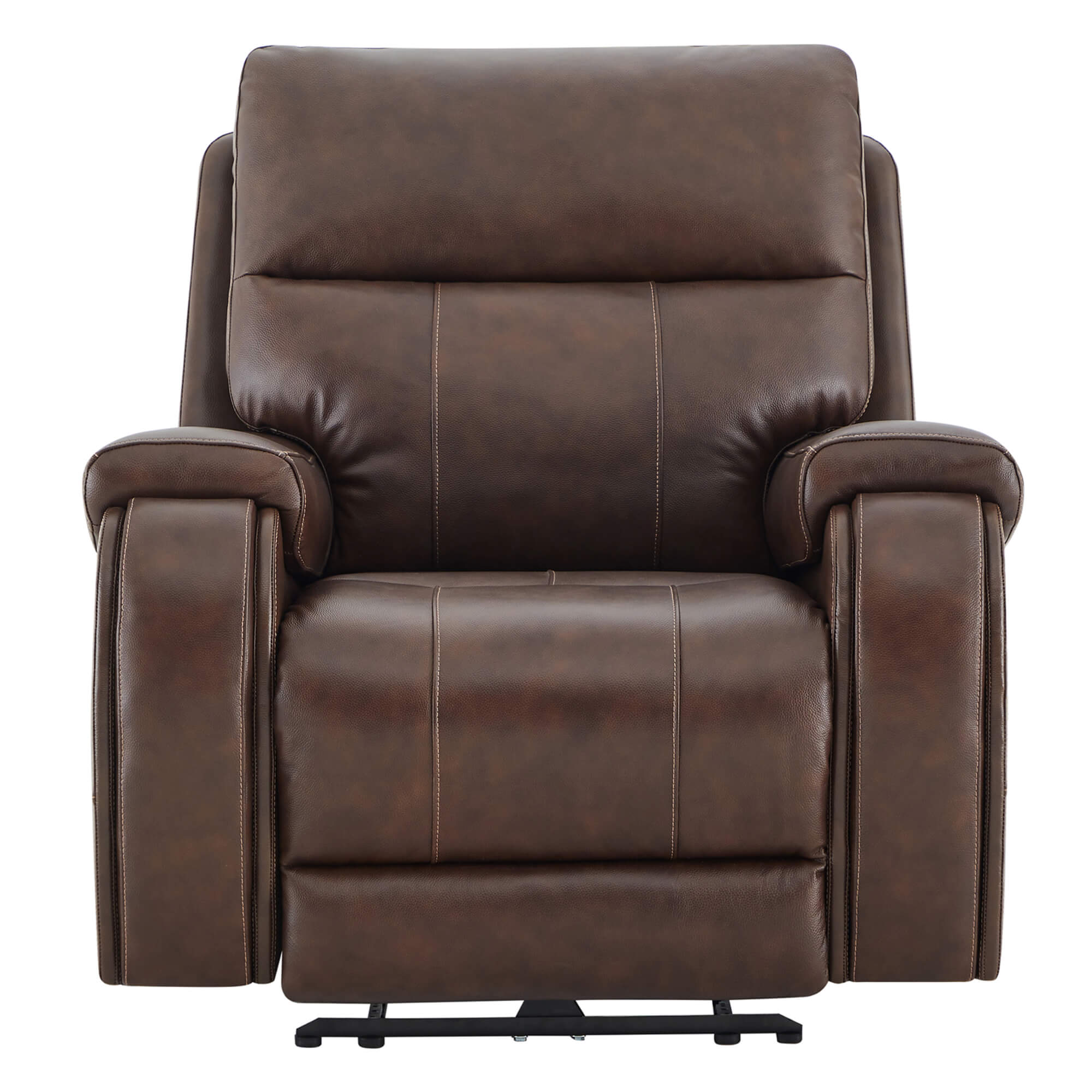 Noah Zero-Gravity Genuine Leather Recliner with Power Headrest
