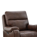 Noah Zero-Gravity Genuine Leather Recliner with Power Headrest