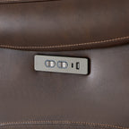 Noah Zero-Gravity Genuine Leather Recliner with Power Headrest