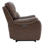 Noah Zero-Gravity Genuine Leather Recliner with Power Headrest