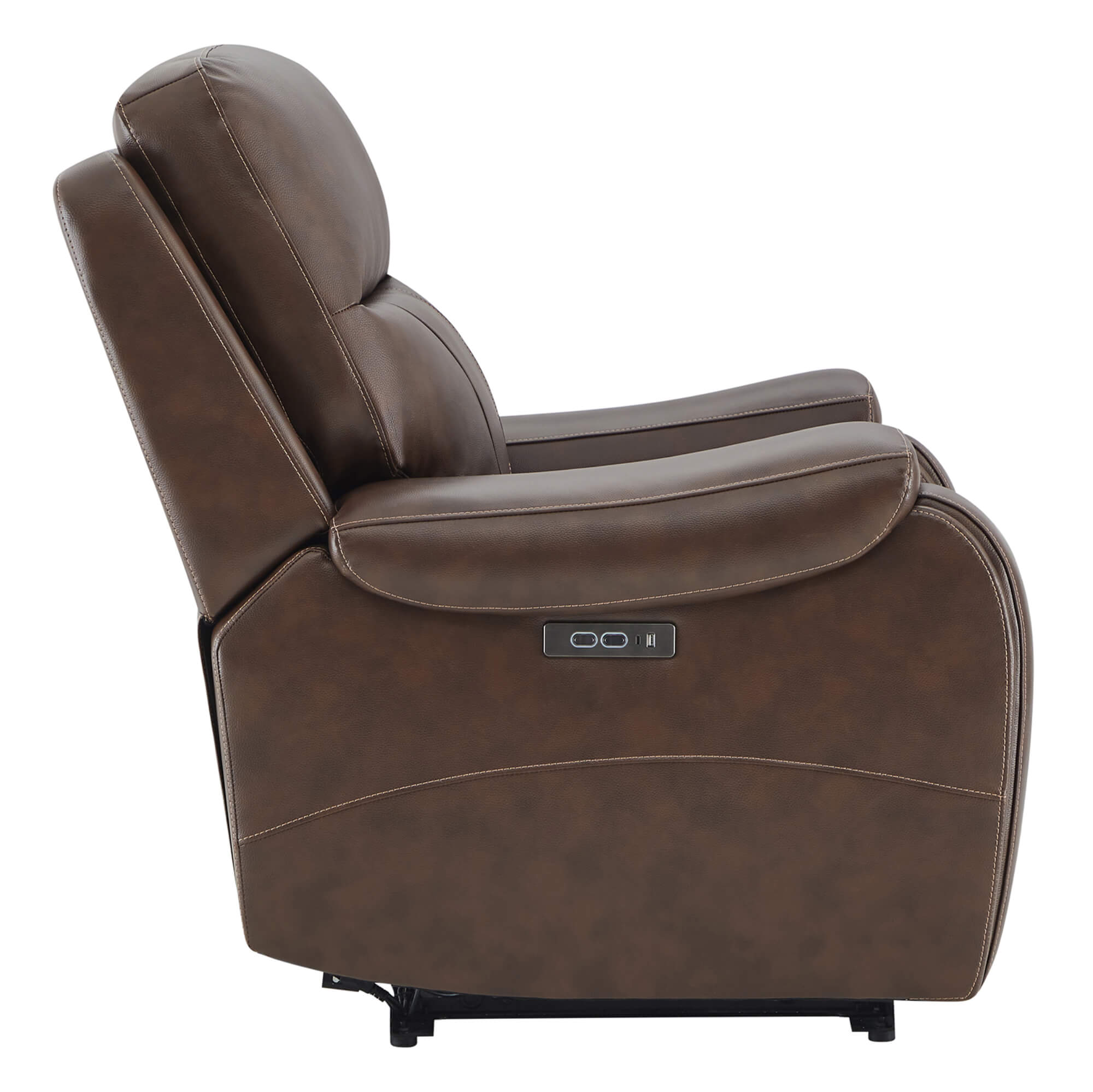 Noah Zero-Gravity Genuine Leather Recliner with Power Headrest
